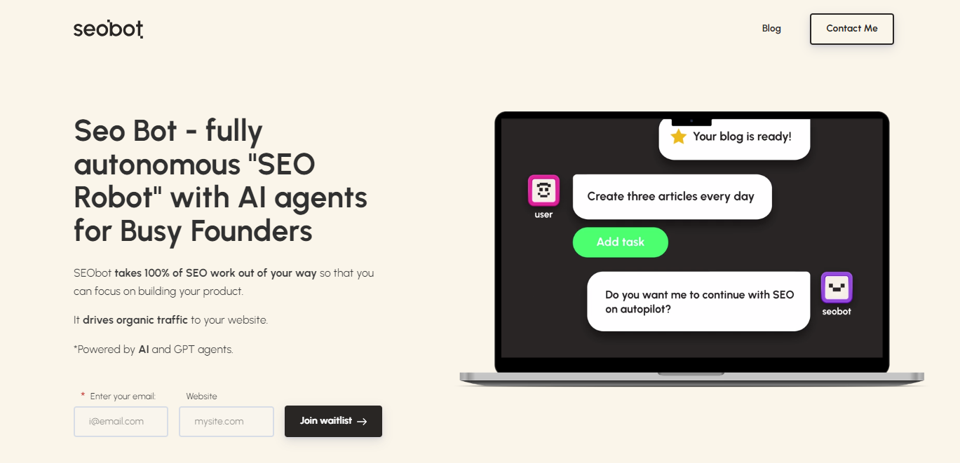 SEObot - Screenshot 1