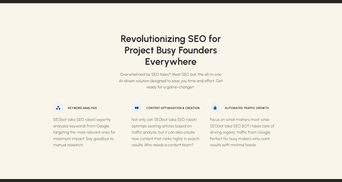 SEObot - Screenshot 2