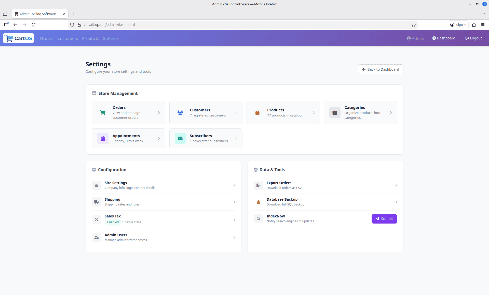 CartOS - Screenshot 4