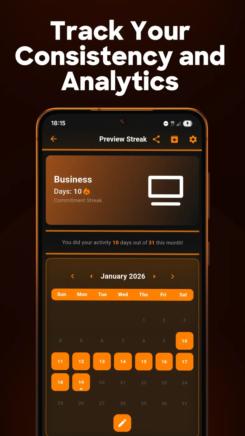 StreakUp - Build and Achieve - Screenshot 4