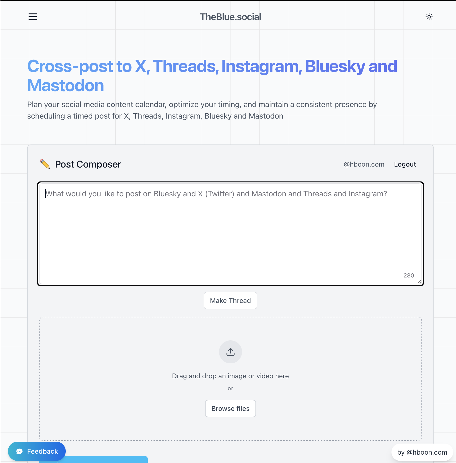 Social Media Cross-posting for creators and a - Screenshot 3