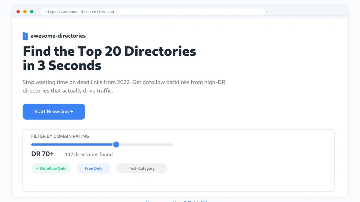 Awesome Directories - Screenshot 1