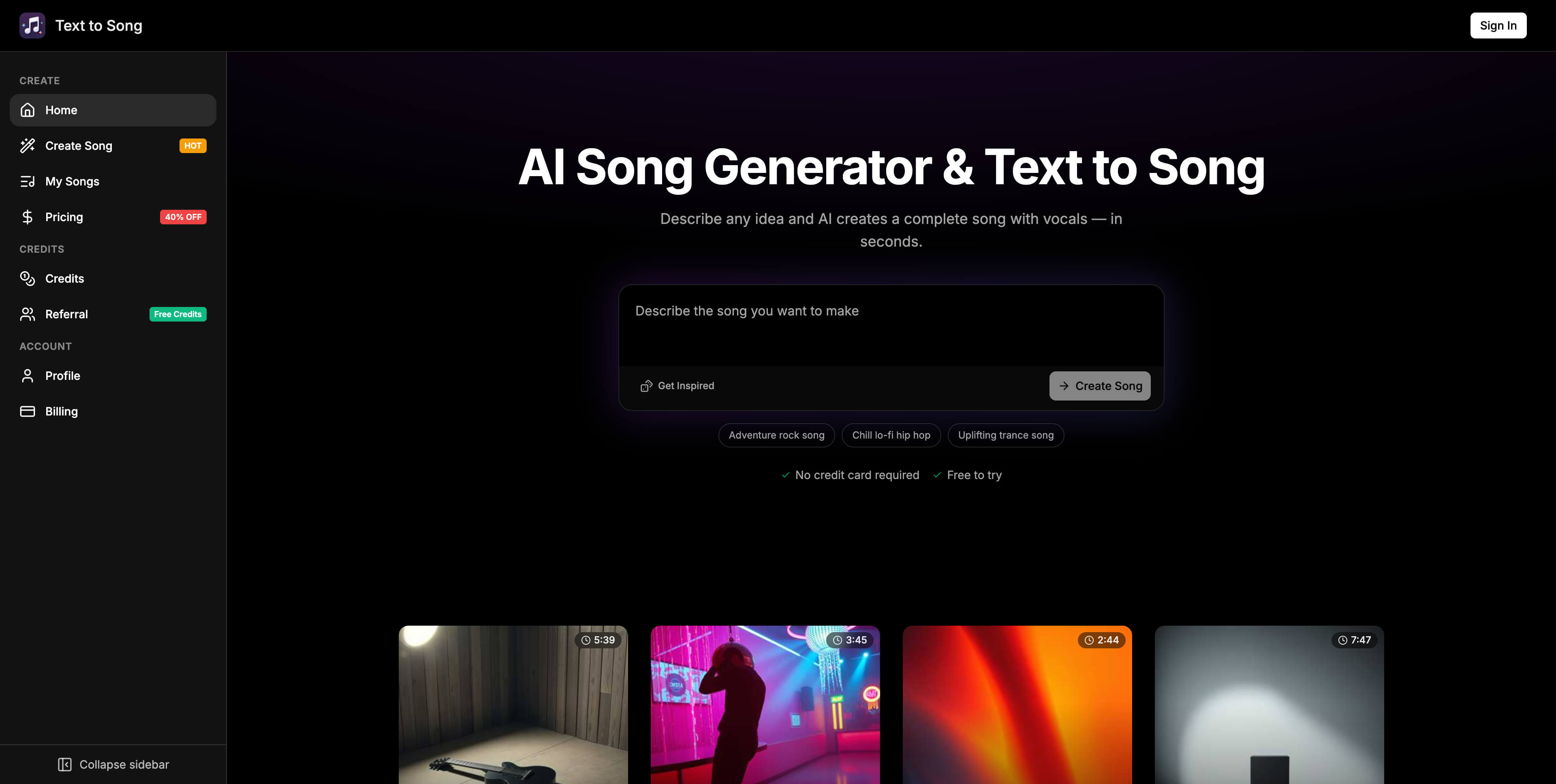 Text to Song - Screenshot 2