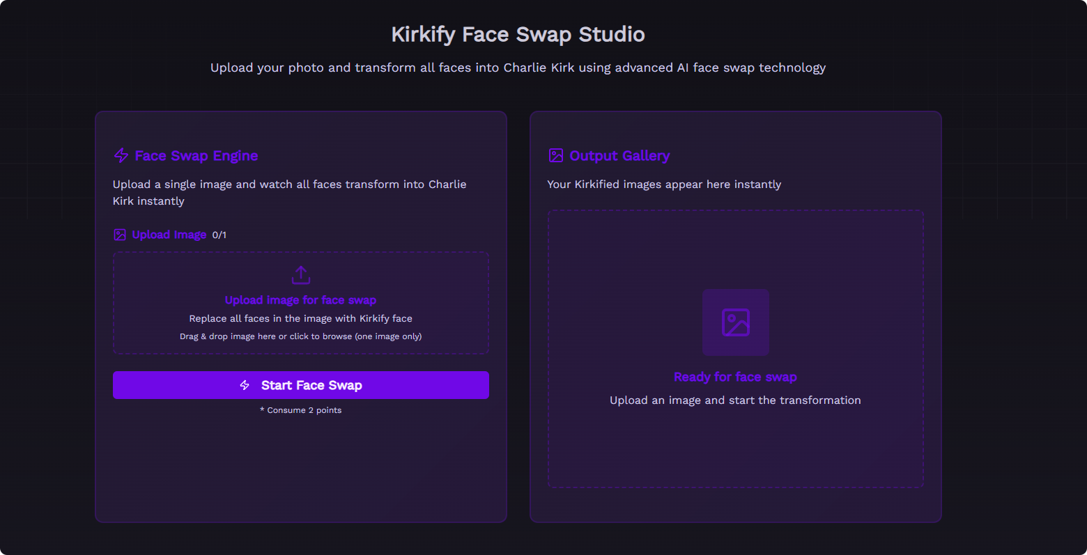 Kirkify - Charlie Kirk Face Swap AI - Screenshot 3