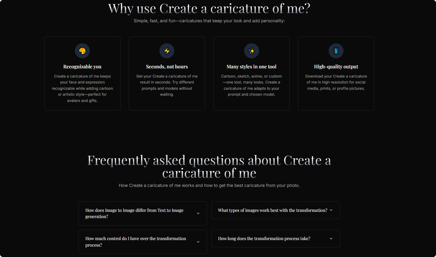 Create a Caricature of Me - Screenshot 4