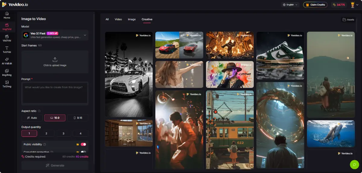 Yevideo - AI Video & Image  - Screenshot 2