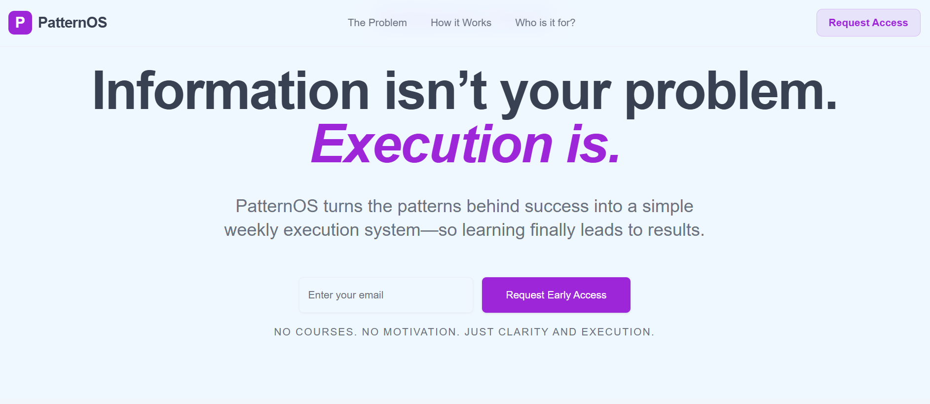 PatternOS - Screenshot 1