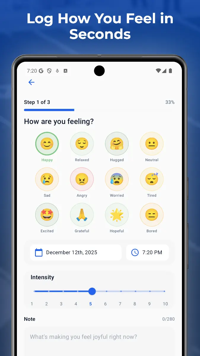 MoodJot - Screenshot 3