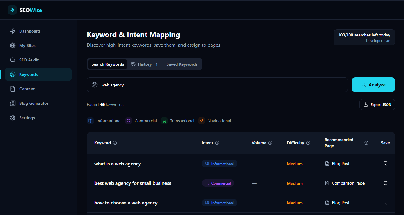 SEOWise - Screenshot 2