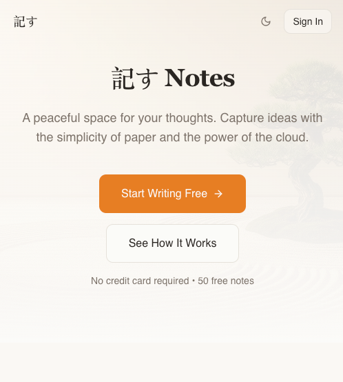 Shiru Notes - Screenshot 1