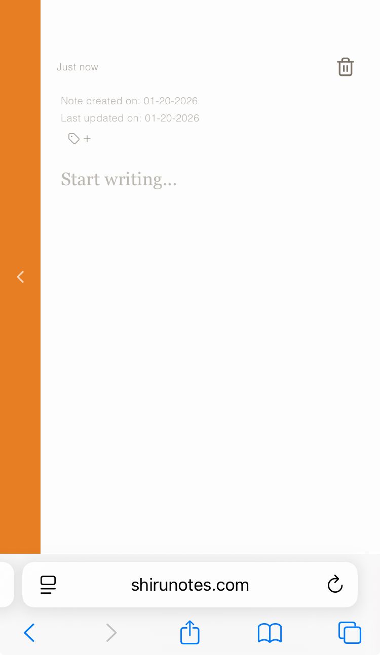 Shiru Notes - Screenshot 2