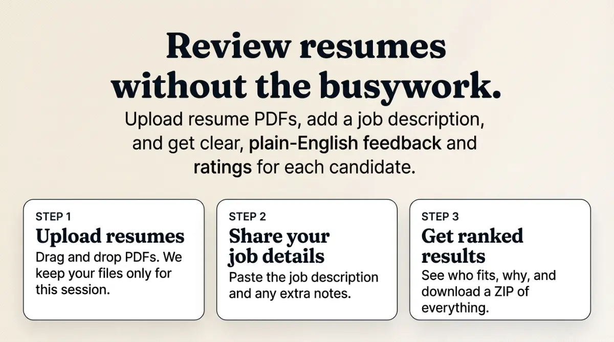 Resume Ranker - Screenshot 1