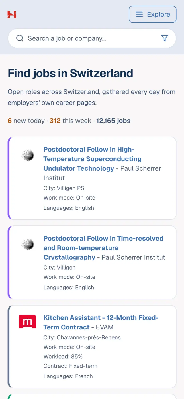 HelveJobs - Screenshot 5