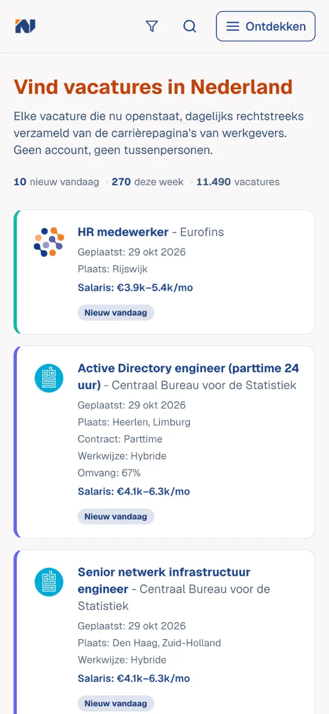 NedJob - Screenshot 4