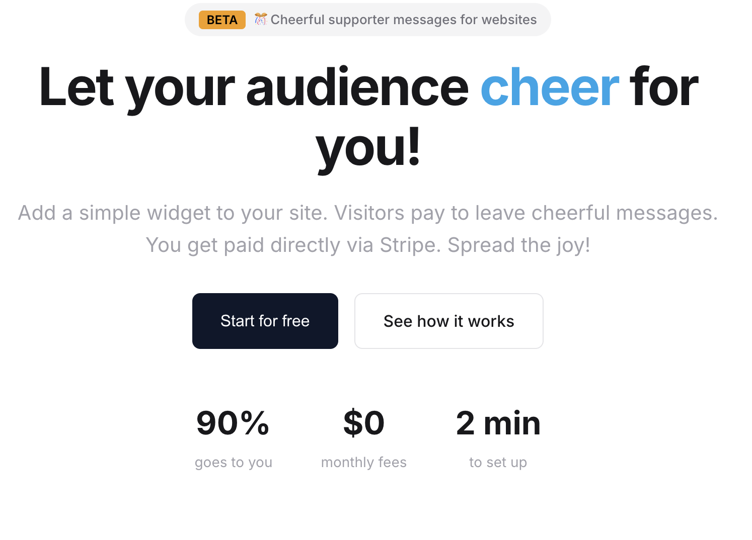 CheerAd - Screenshot 1