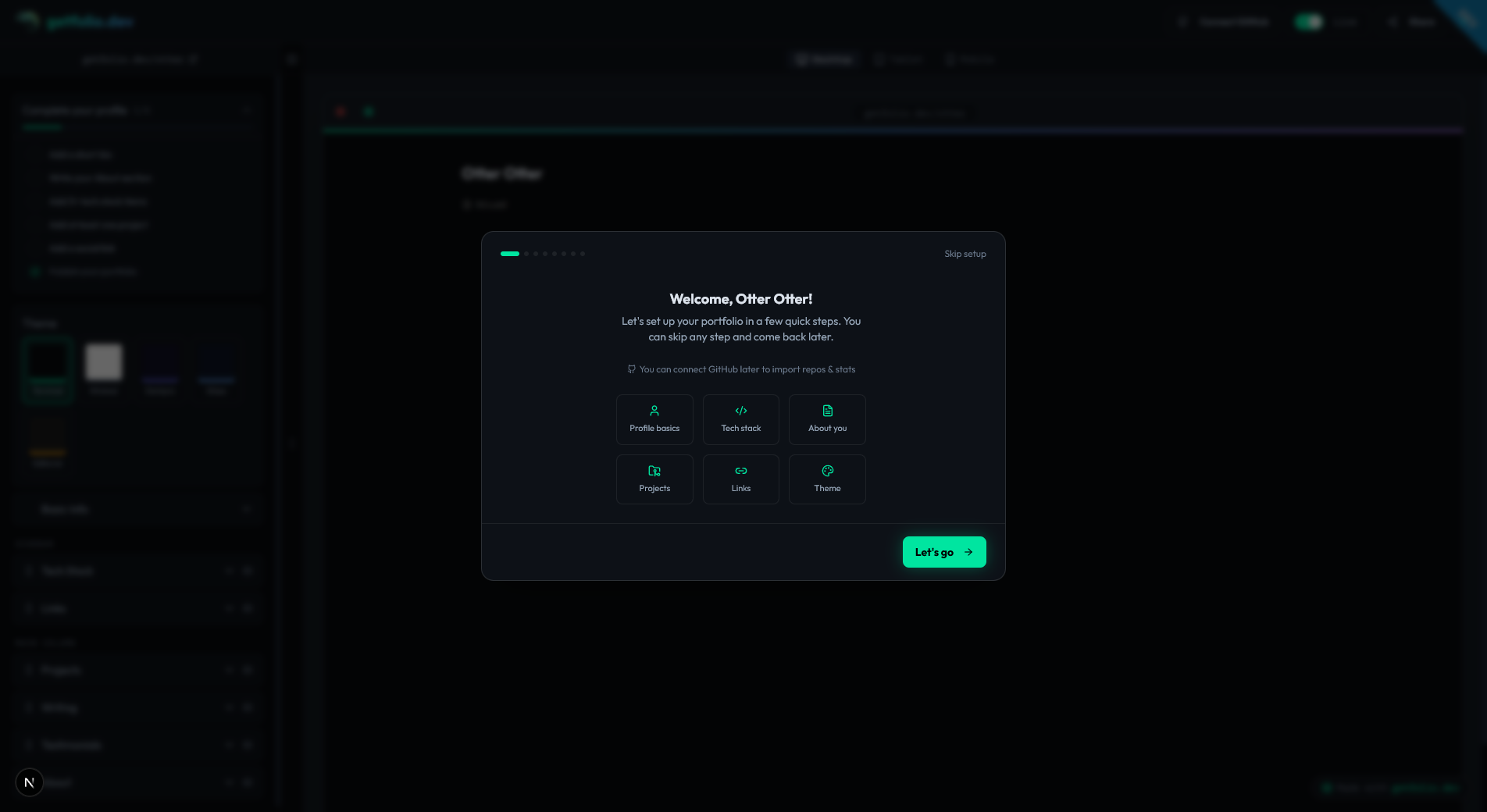 getfolio.dev - Screenshot 4