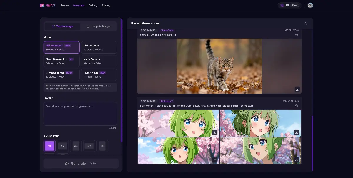 Niji V7 - Screenshot 2