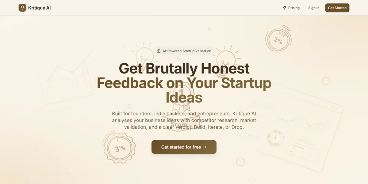 Kritique AI - Screenshot 1