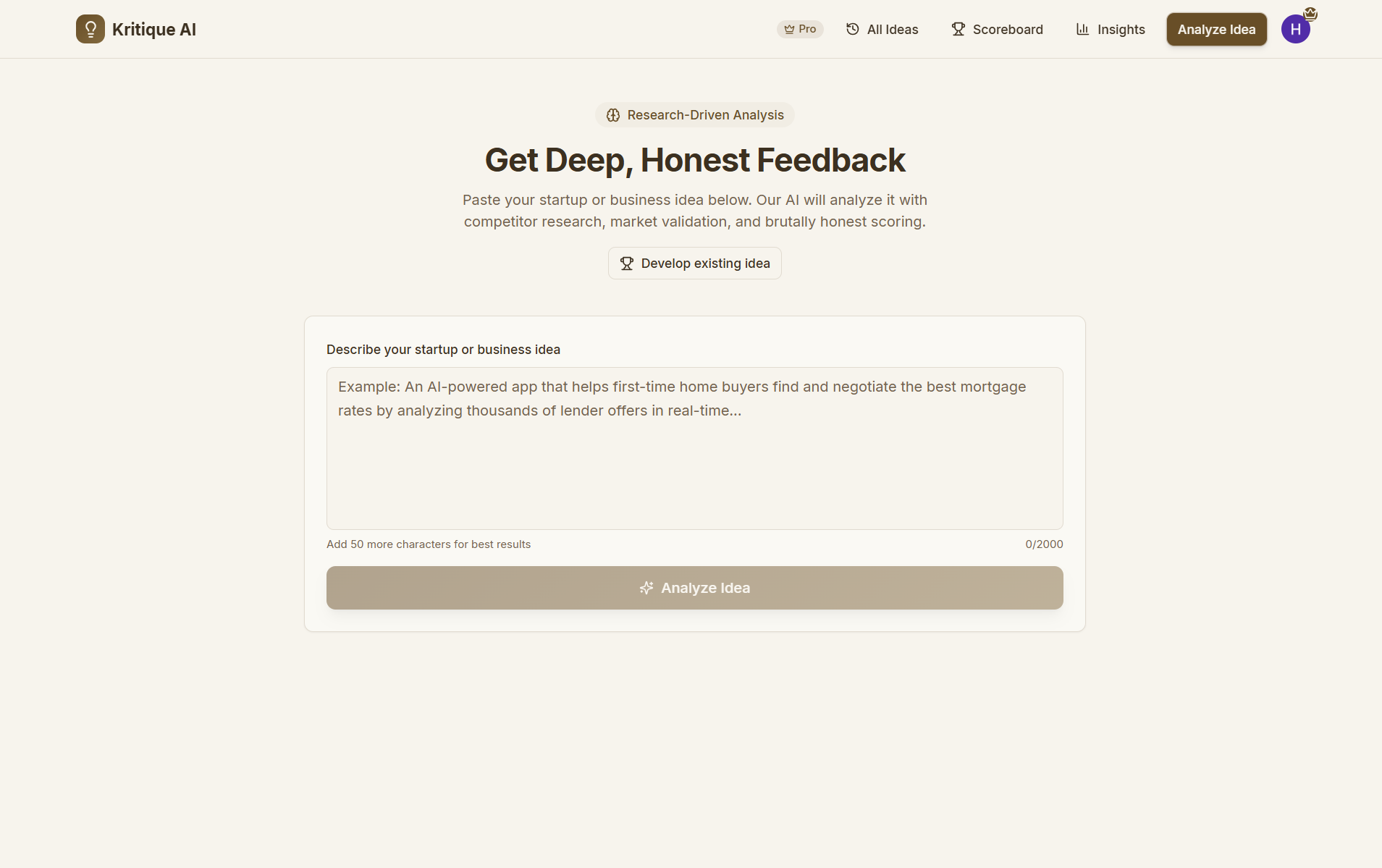Kritique AI - Screenshot 4