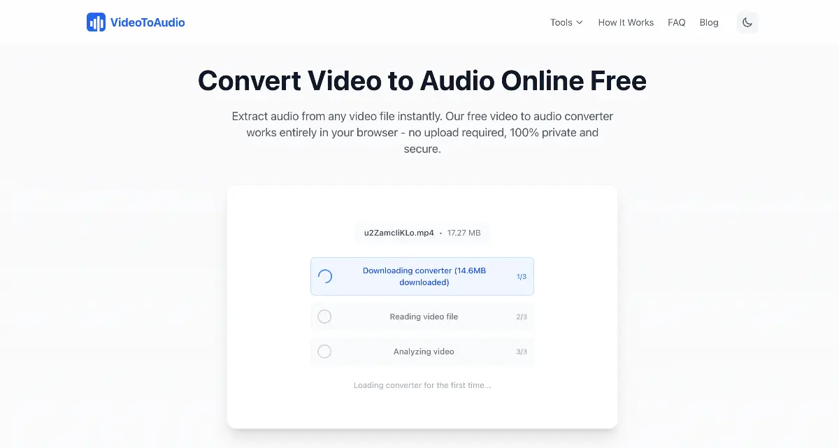 Free Video to Audio - Screenshot 3