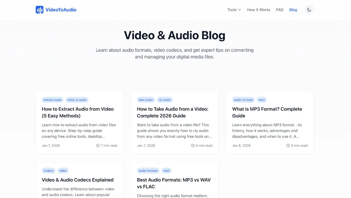 Free Video to Audio - Screenshot 4