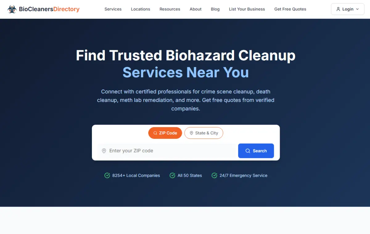 BioCleaners Directory - Screenshot 1