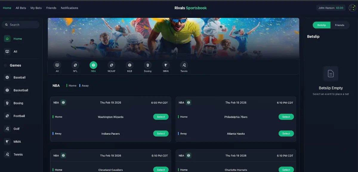 Rivals Sportsbook - Screenshot 1