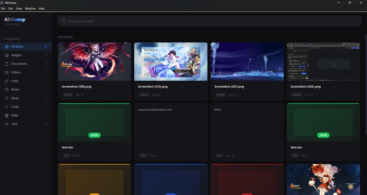 Alt Dump - Screenshot 1