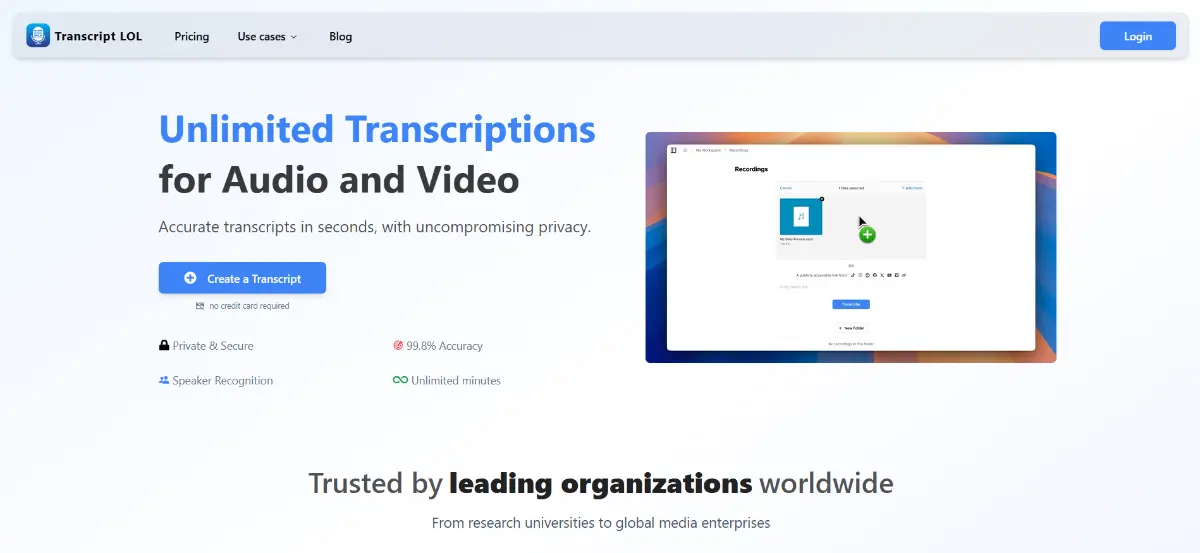 Transcript Lol - Screenshot 2
