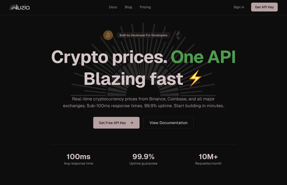 Luzia Crypto API - Screenshot 3