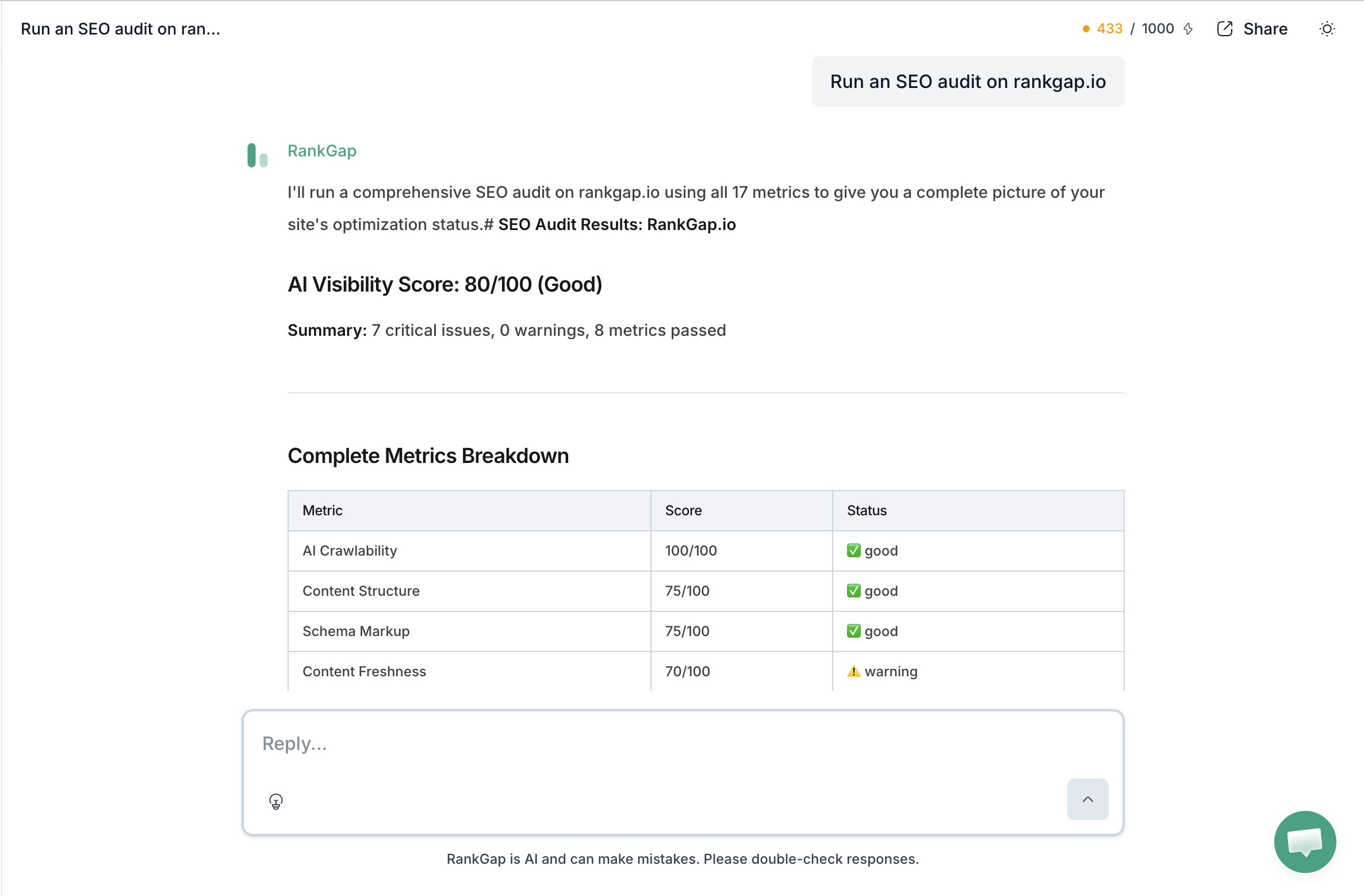 RankGap - Screenshot 2