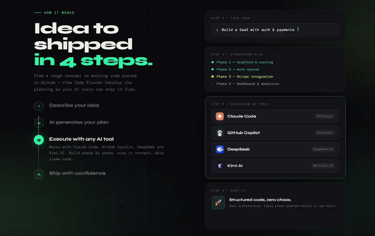 Vibe Code Planner - Screenshot 2