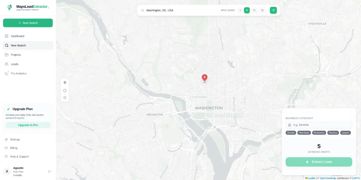 MapsLead Extractor - Screenshot 2
