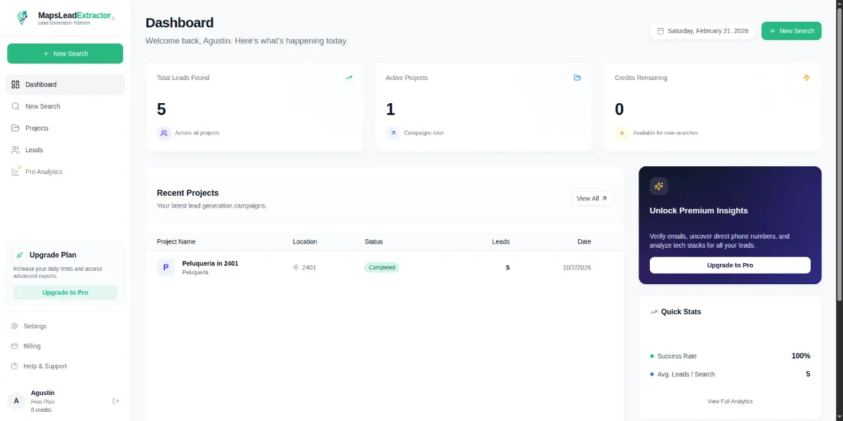 MapsLead Extractor - Screenshot 3