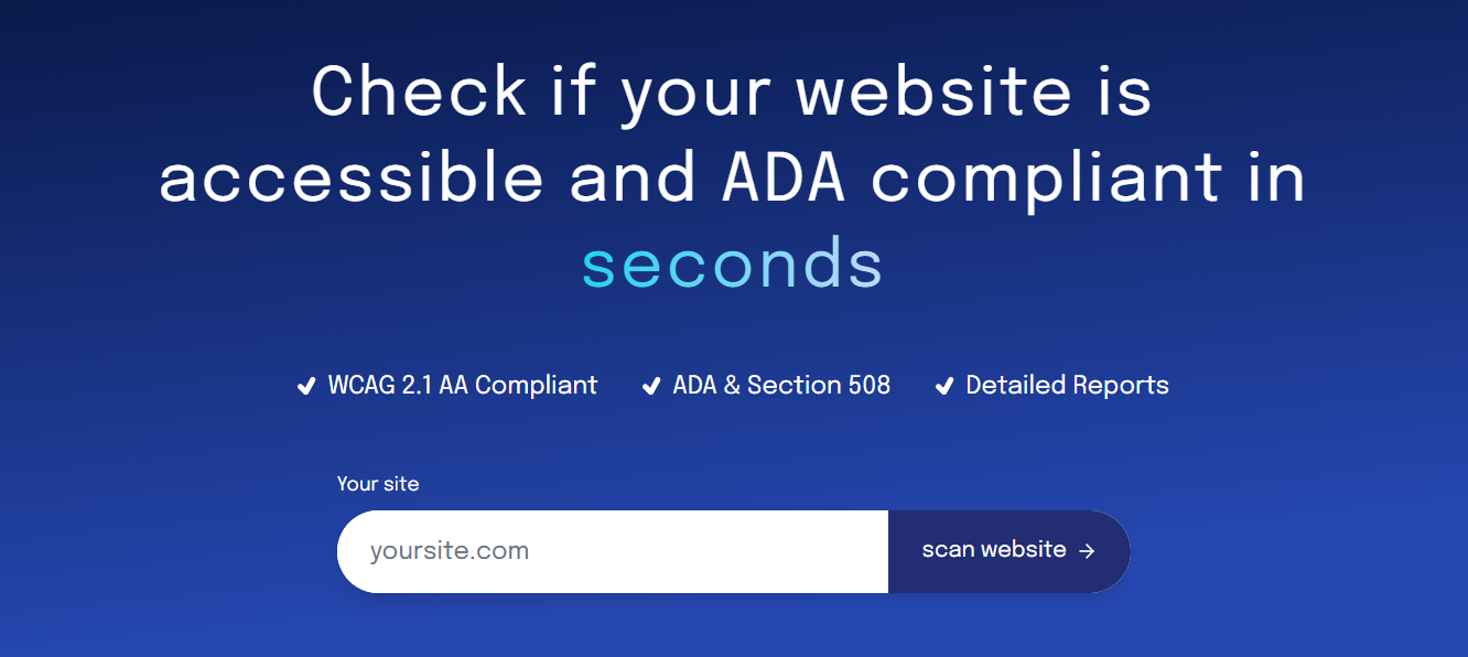 Web Accessibility Scanner - Screenshot 1