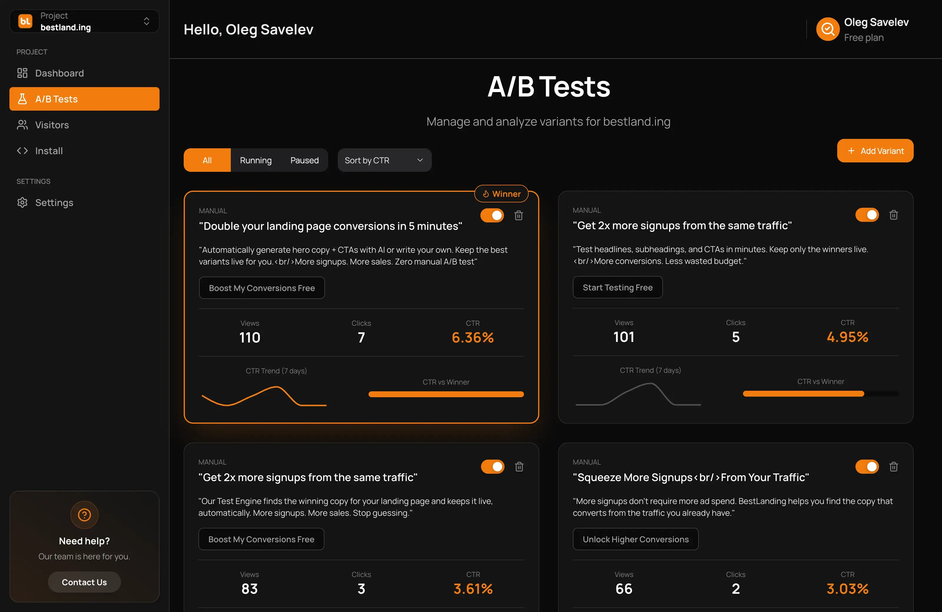 BestLanding - Screenshot 1