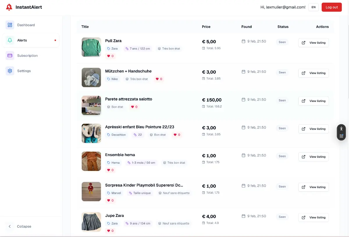 InstantAlert - Screenshot 3