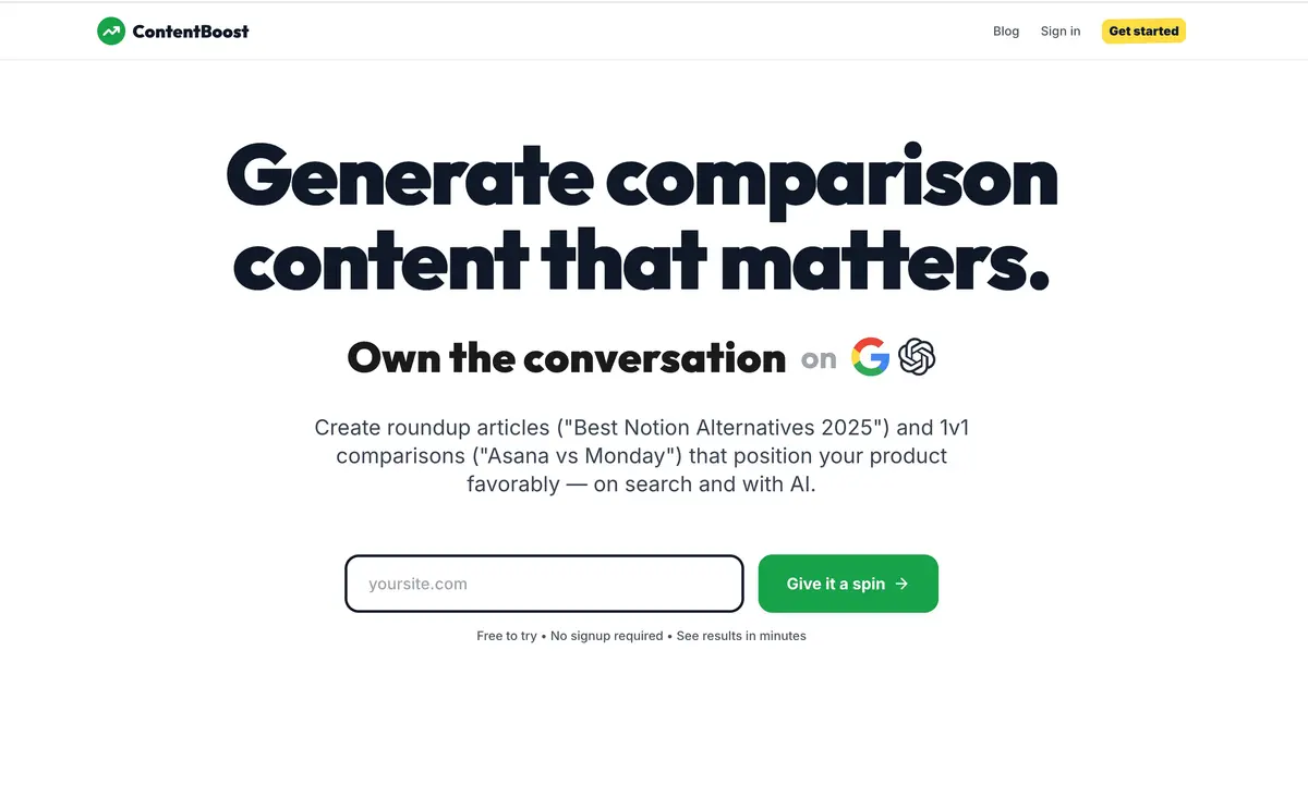 ContentBoost - Screenshot 1