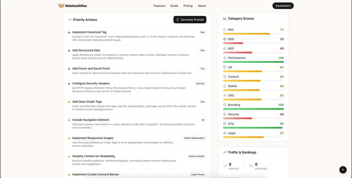 WebAuditMax - Screenshot 2