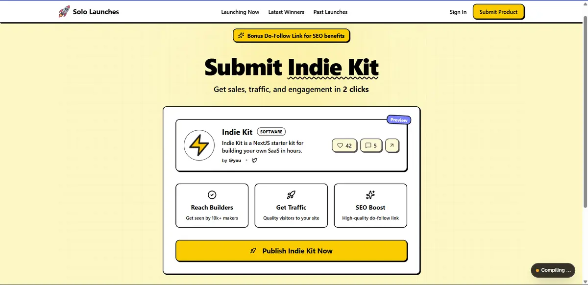 Solo Launches - Screenshot 2