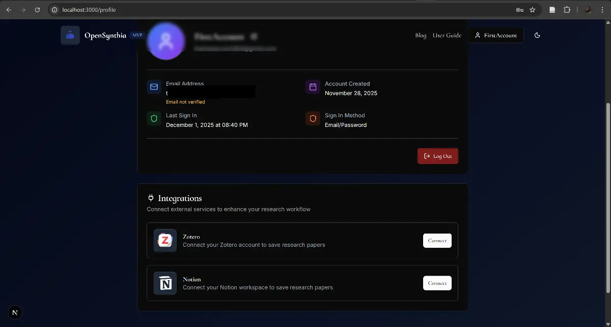 Opensynthia - Screenshot 1