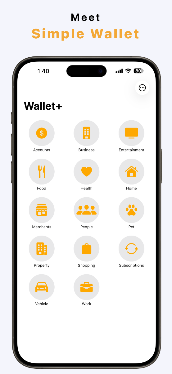 Simple Wallet: Organize Your Money - Screenshot 1