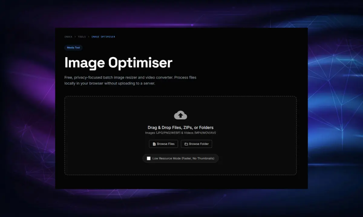 Image Optimiser by Hafiz - Screenshot 1