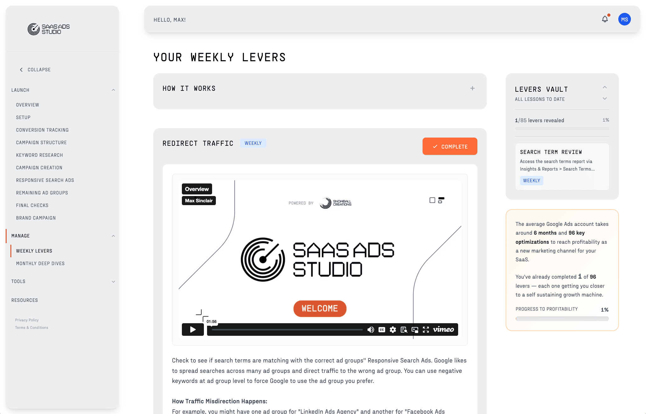 The SaaS Ads Studio - Screenshot 1