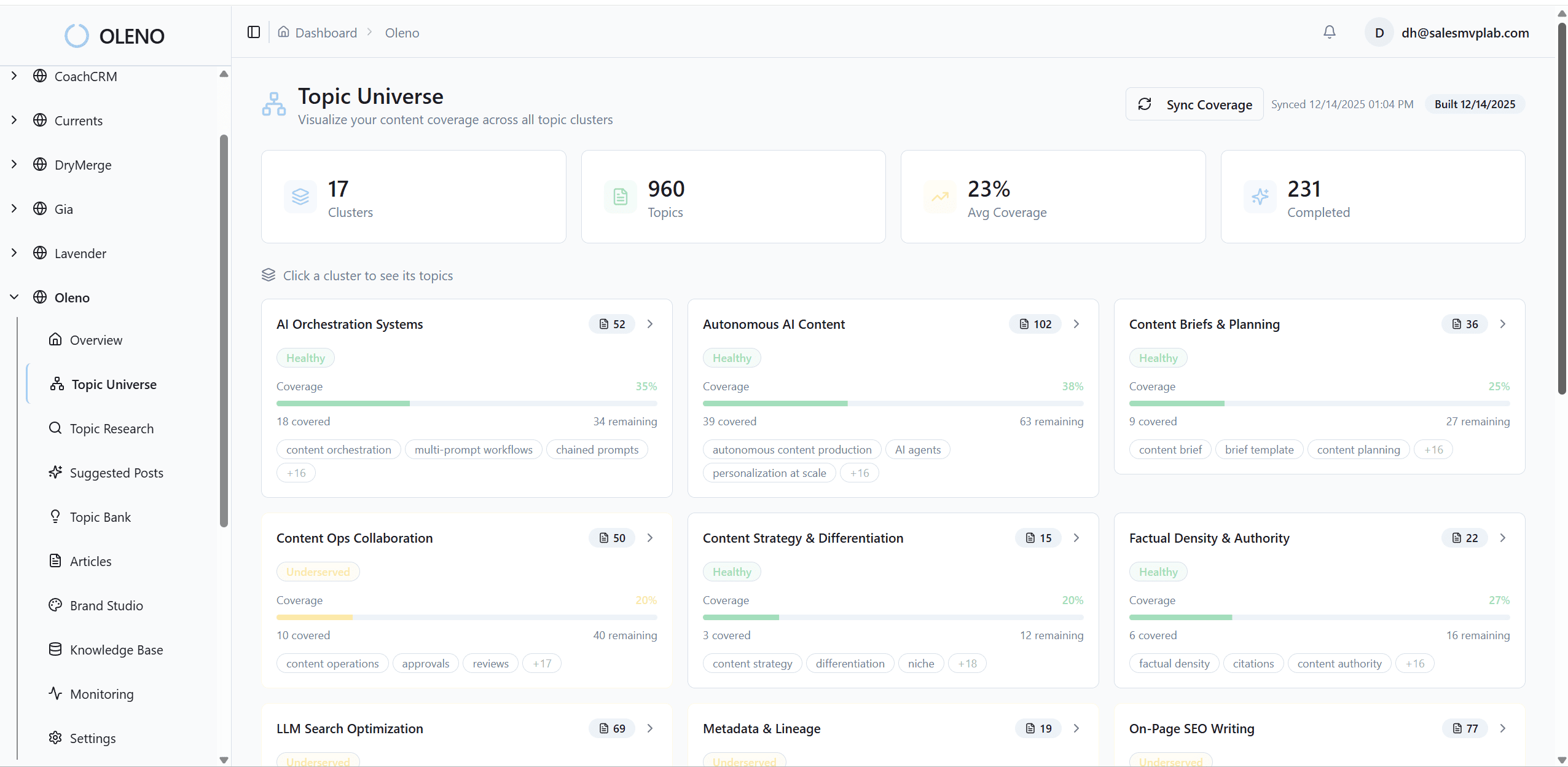 Oleno - Screenshot 1