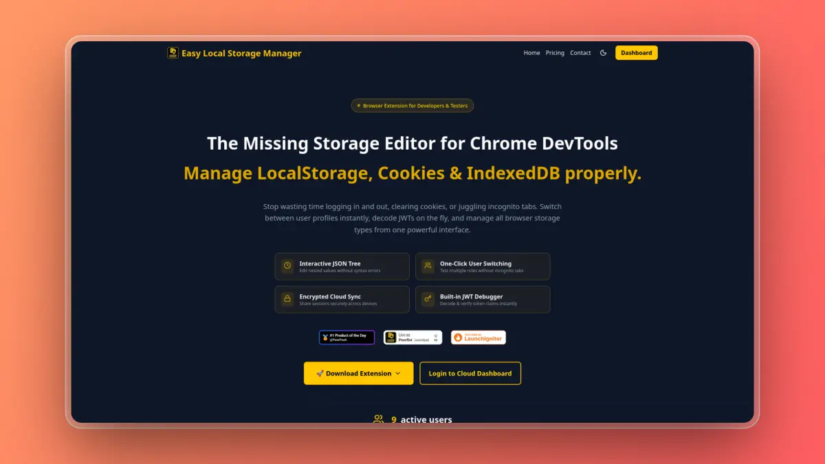 Easy Local Storage Manager - Screenshot 1