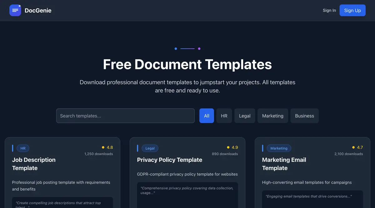 DocGenie - Screenshot 1