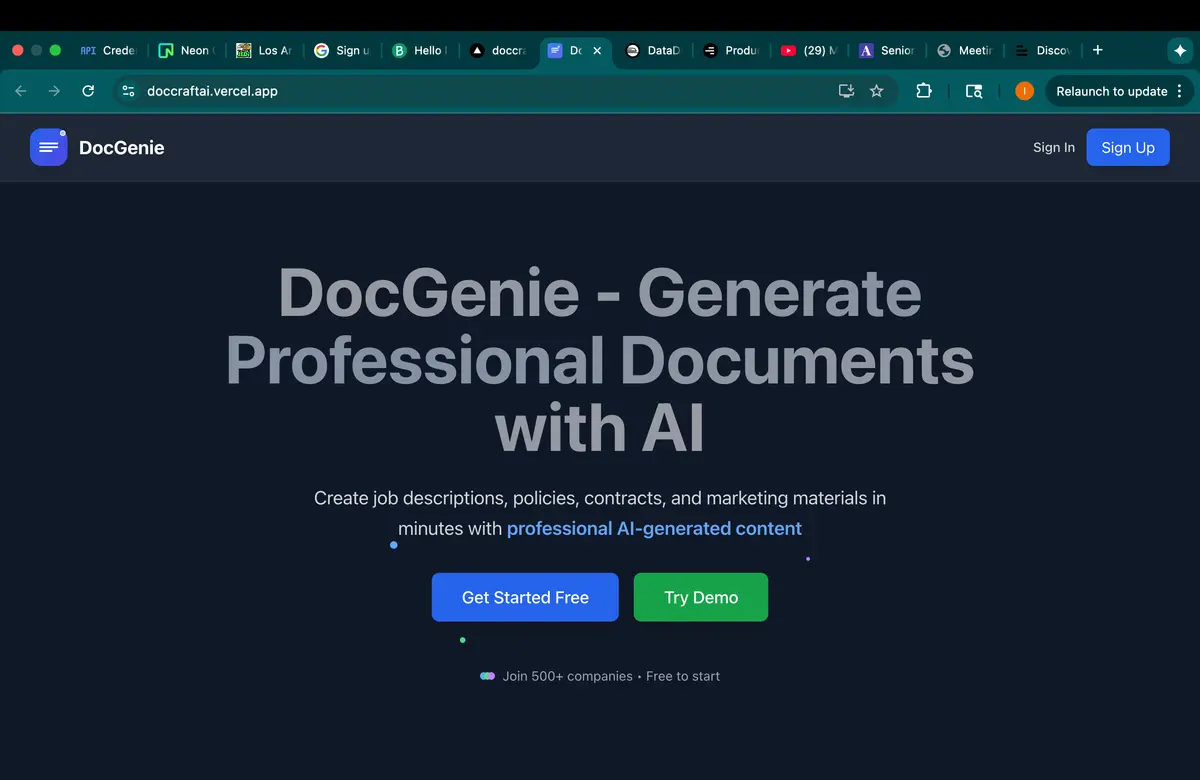DocGenie - Screenshot 2