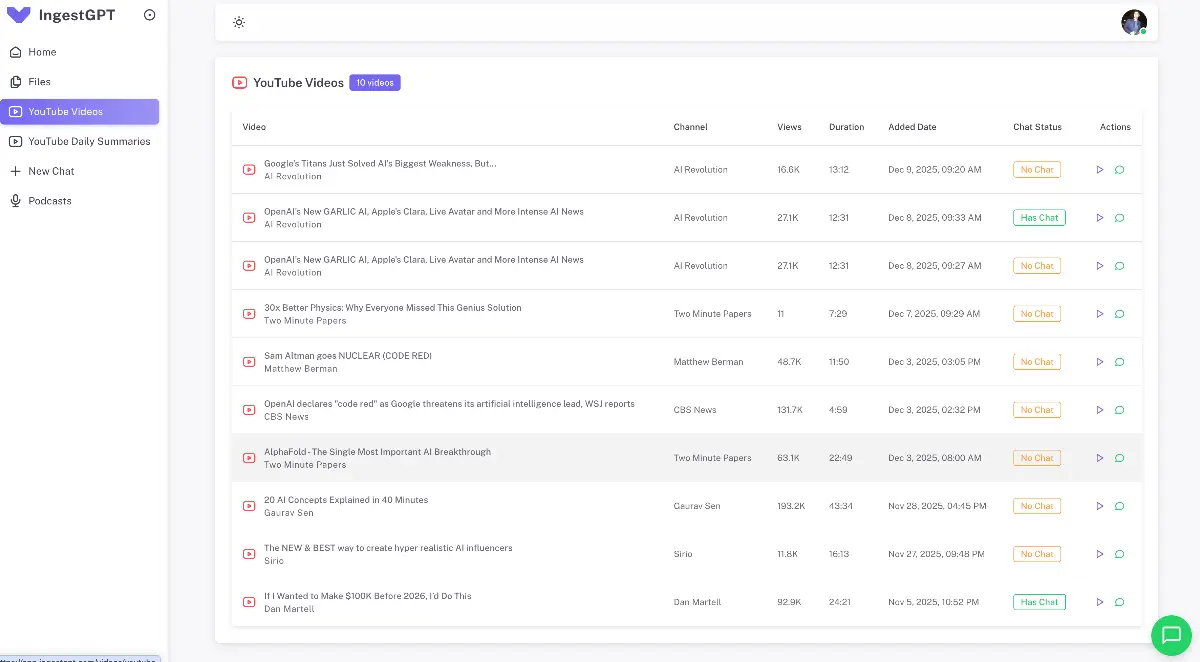 IngestGPT - Screenshot 2