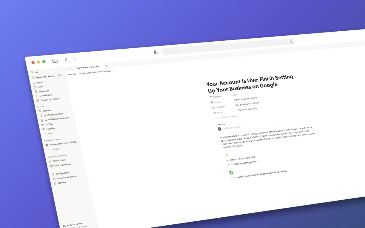 MailNotes - Screenshot 3